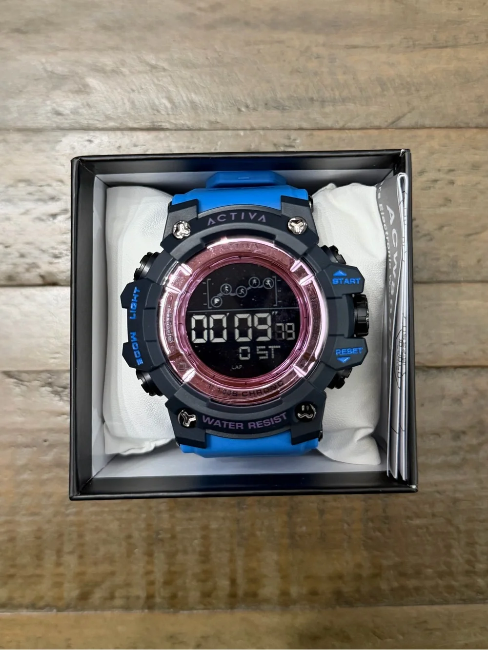 NWT Activa Summit X Invicta Unisex Digital Sport Watch Blue Purple ACW8082-11